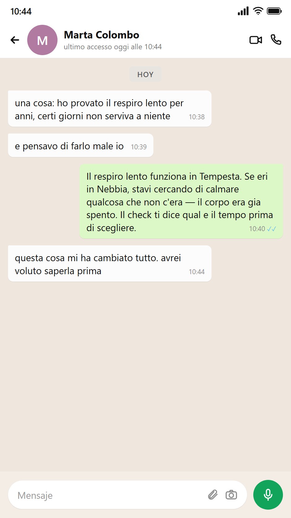 Marta capisce perche il respiro lento non funzionava sempre